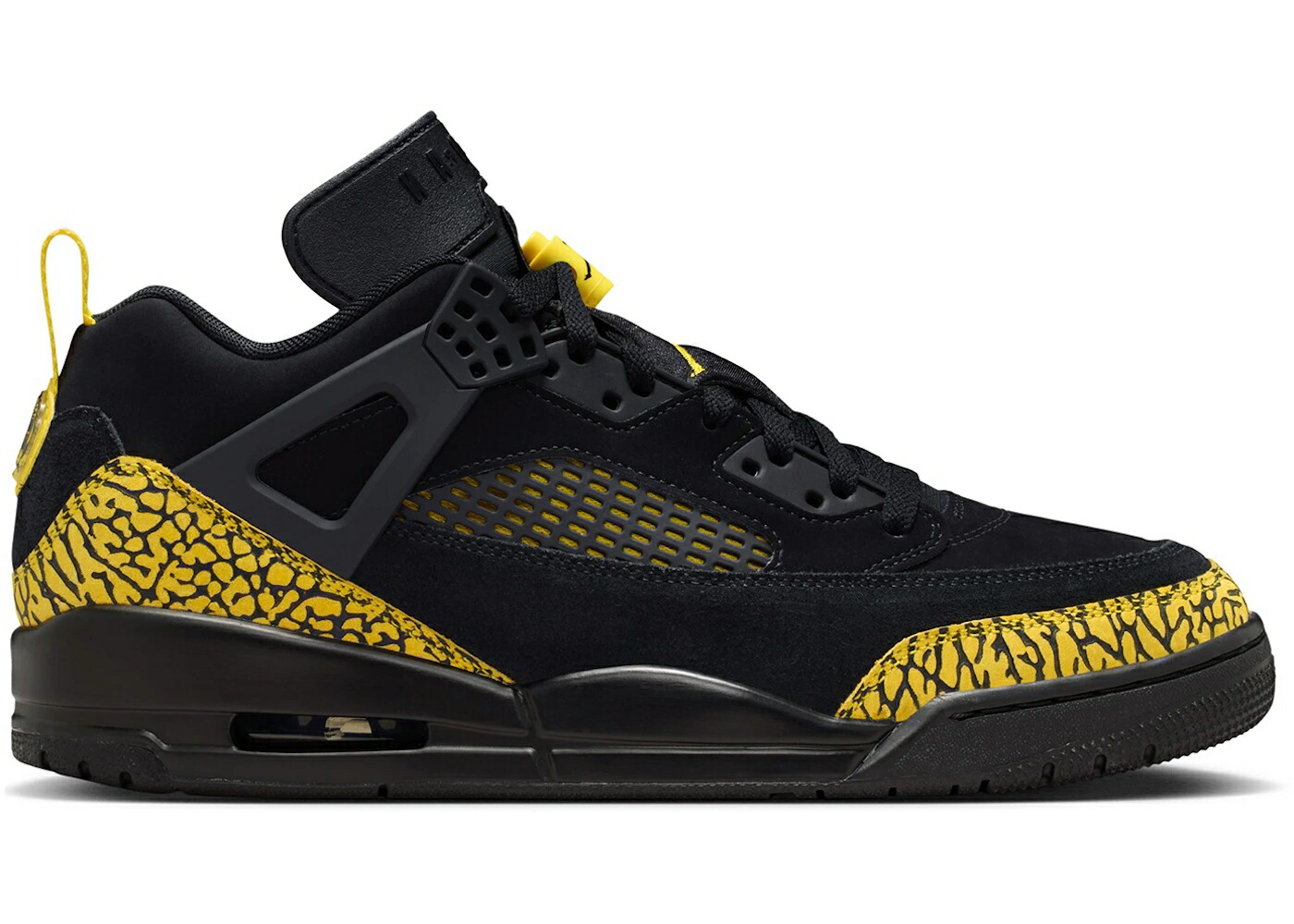 ナイキ ジョーダン サンダー 黒色 ブラック スピード 黄色 イエロー スニーカー メンズ JORDAN SPIZIKE LOW THUNDER / BLACK SPEED YELLOW SPEED YELLOW