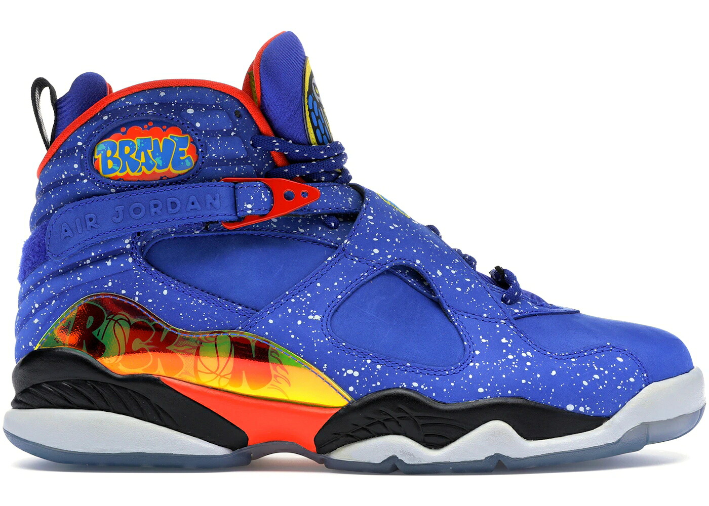 ナイキ ジョーダン 青味 青み 橙 オレンジ色 黒いこと 黒いこと スニーカー メンズ JORDAN 8 RETRO DOERNBECHER / HYPER BLUE ELECTRO ORANGE BLACK