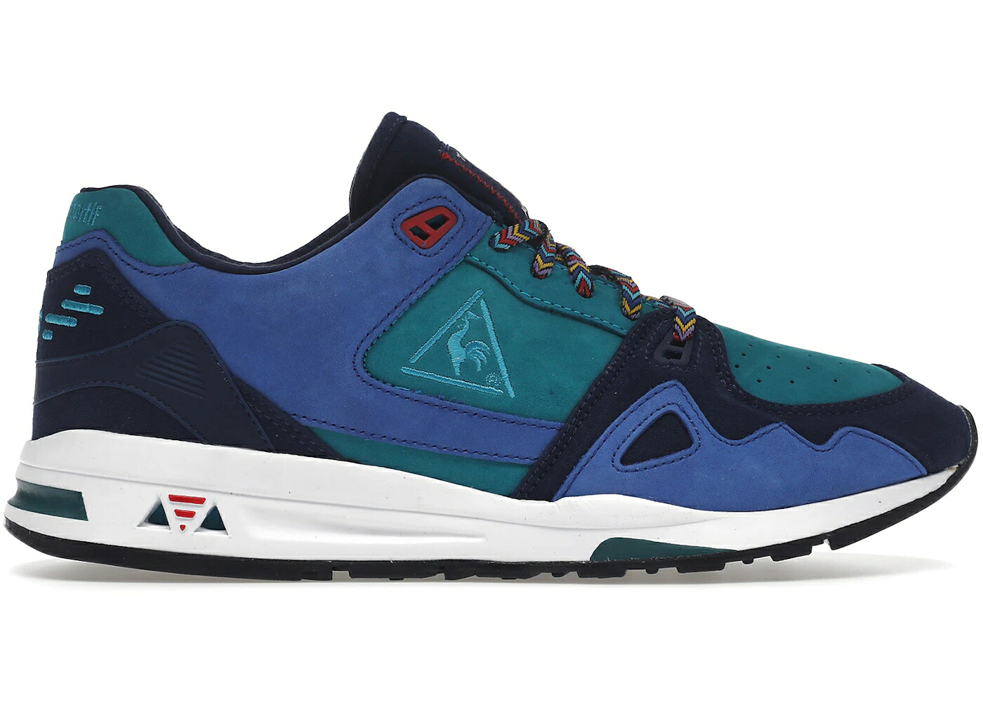 青色 ブルー スニーカー メンズ LE COQ SPORTIF LE COQ SPORTIF LCS R1000 MIF CIRCLE OF FRIENDS / MEDIEVAL BLUE