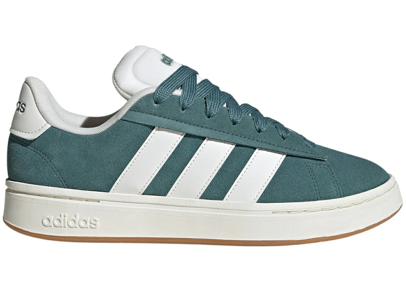 アディダス グランド コート アルファ コア 白色 ホワイト スニーカー メンズ ADIDAS GRAND COURT ALPHA PRELOVED TEAL CORE WHITE GUM / PRELOVED TEAL CORE WHITE GUM