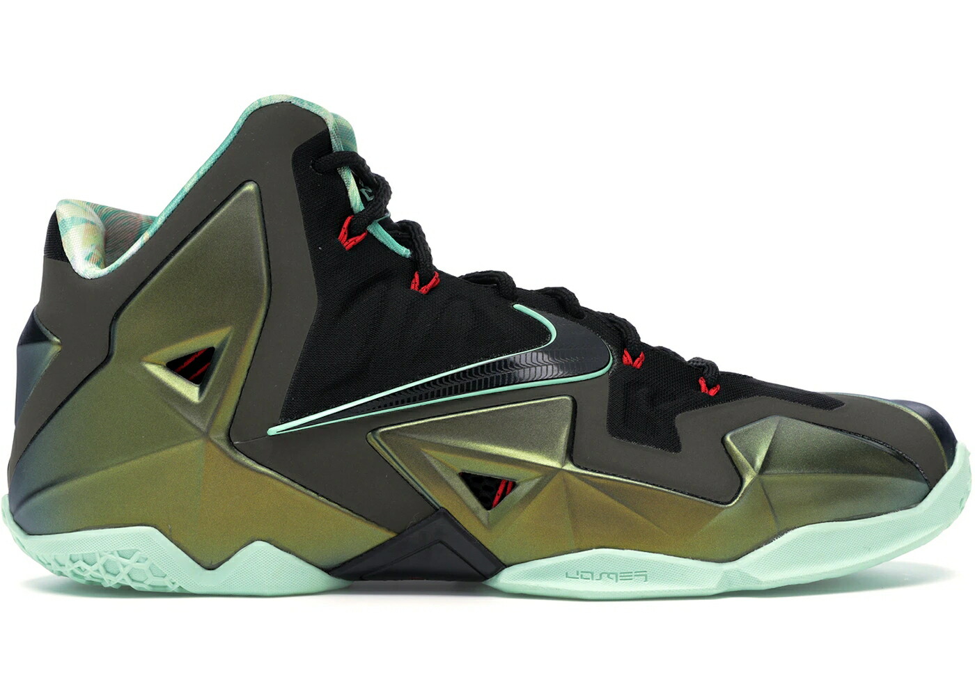 ナイキ レブロン ゴールド 緑 緑であること KING\u0027S スニーカー メンズ NIKE LEBRON 11 PRIDE / PARACHUTE GOLD ARCTIC GREEN DARK