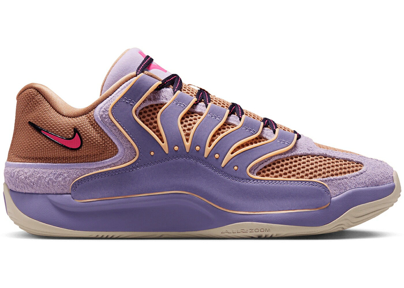 ナイキ 紫 パープル ファイア ピンク B.A.D. スニーカー メンズ NIKE KD 18 / WASHED PURPLE FIRE PINK LILAC