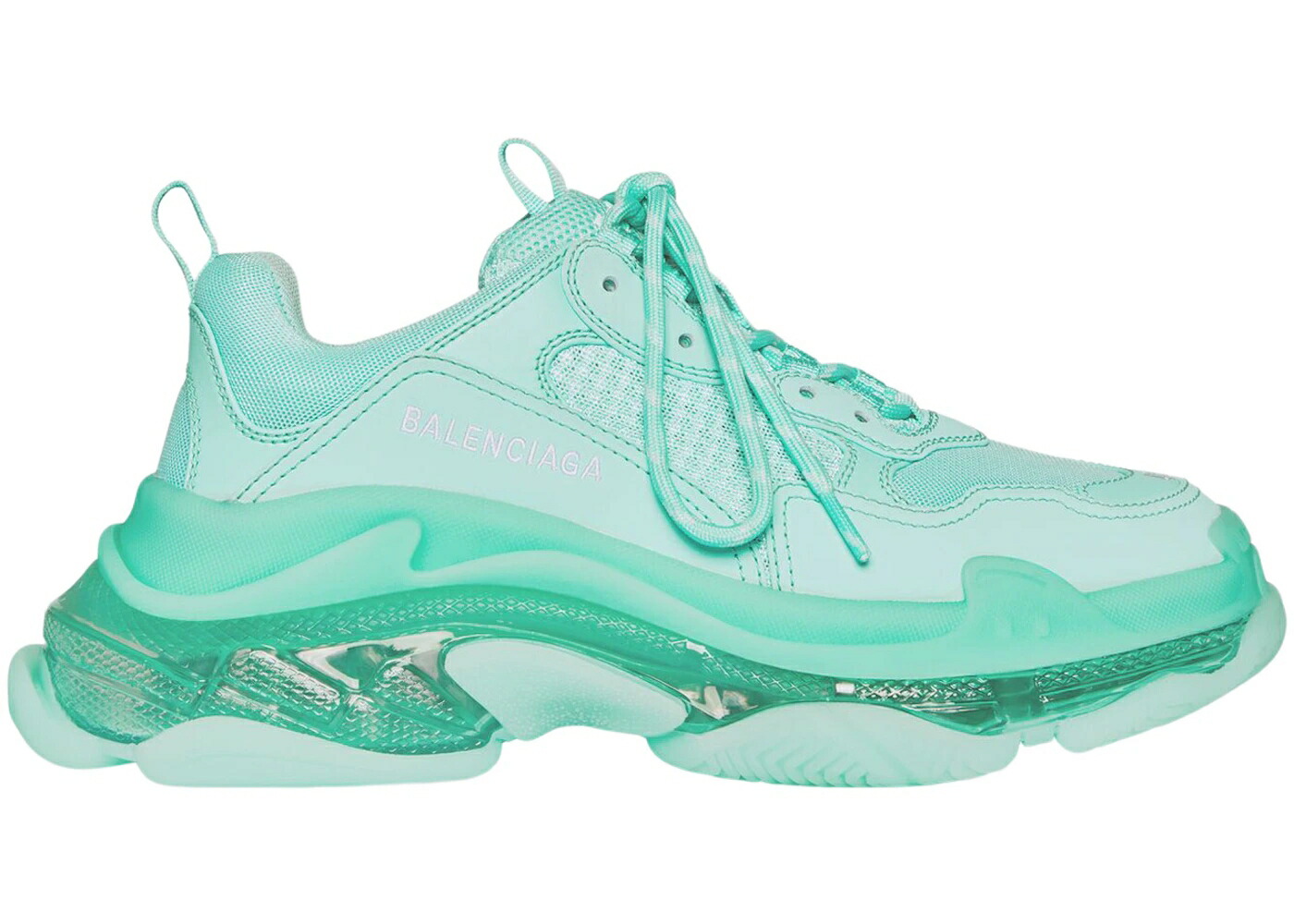 バレンシアガ 緑 緑であること WOMEN\u0027S スニーカー レディース BALENCIAGA TRIPLE S CLEAR SOLE GREEN (WOMEN\u0027S) /