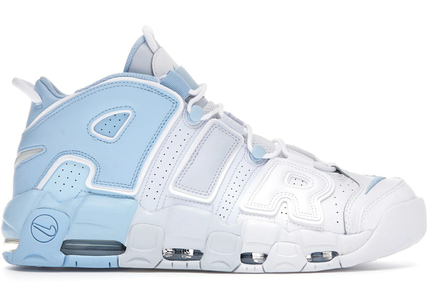 ナイキ 引き上げるペース 青味 青み 天の原 エアモアアップテンポ モアテン スニーカー メンズ NIKE AIR MORE UPTEMPO PSYCHIC BLUE SKY / PSYCHIC BLUE MULTI COLOR