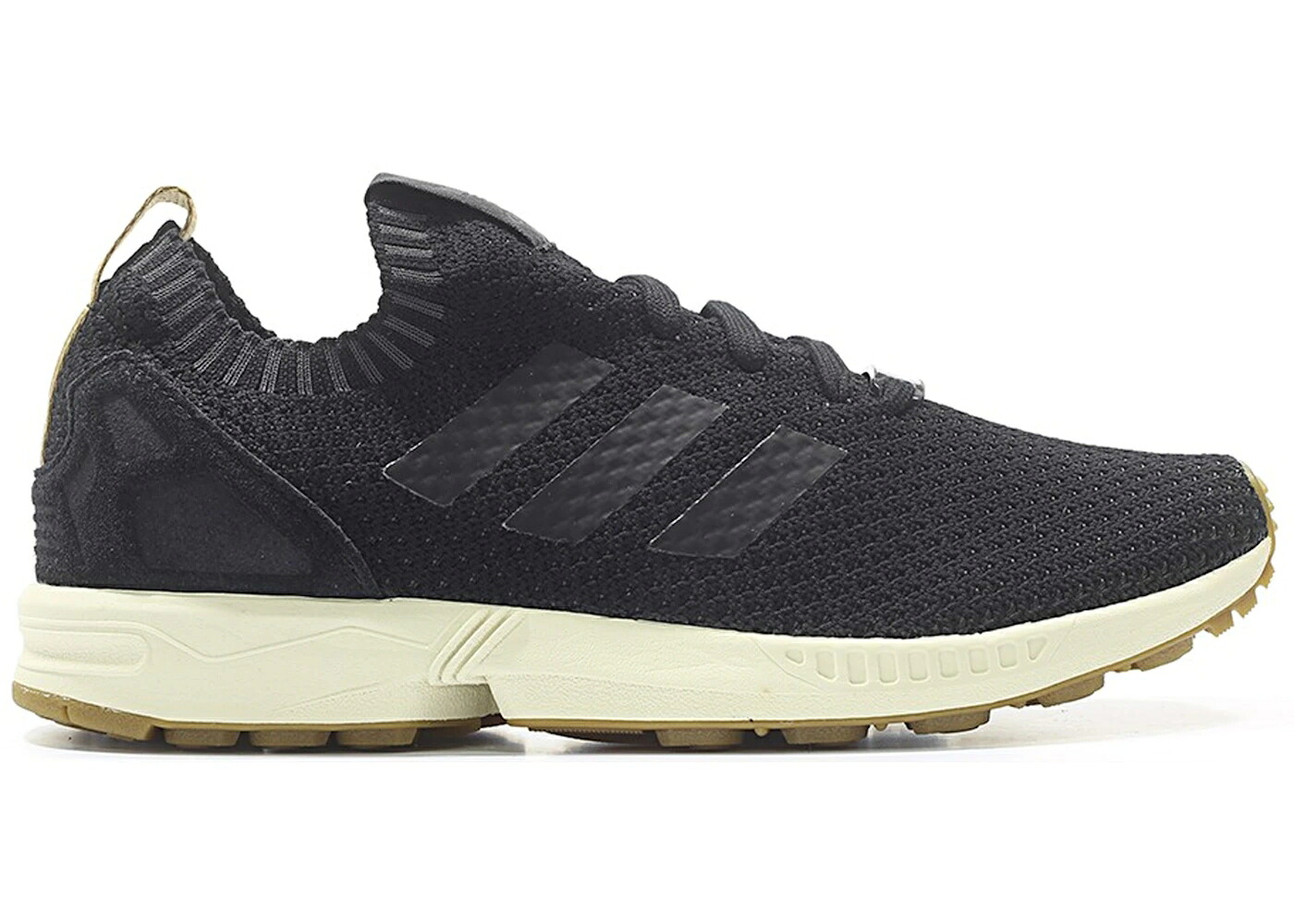 アディダス 黒いこと 黒いこと 中核グループ スニーカー メンズ ADIDAS ZX FLUX PRIMEKNIT BLACK GUM / CORE BLACK CORE BLACK GUM 4