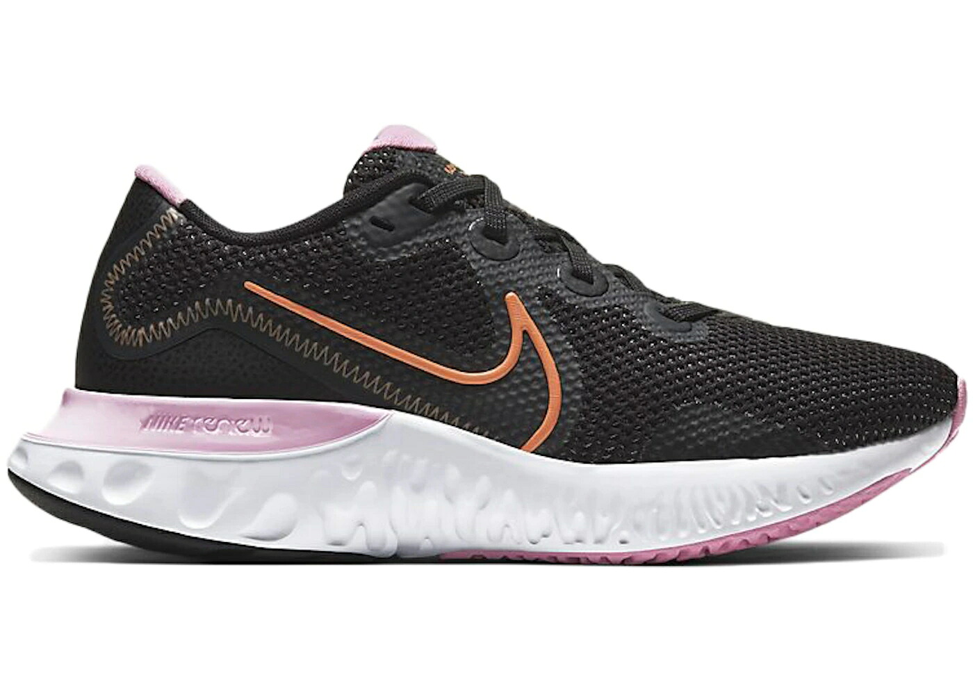 ナイキ ラン 黒色 ブラック 白色 ホワイト ピンク 橙 オレンジ WOMEN'S スニーカー レディース NIKE RENEW RUN BLACK WHITE PINK (WOMEN'S) / BLACK WHITE PINK ORANGE PULSE