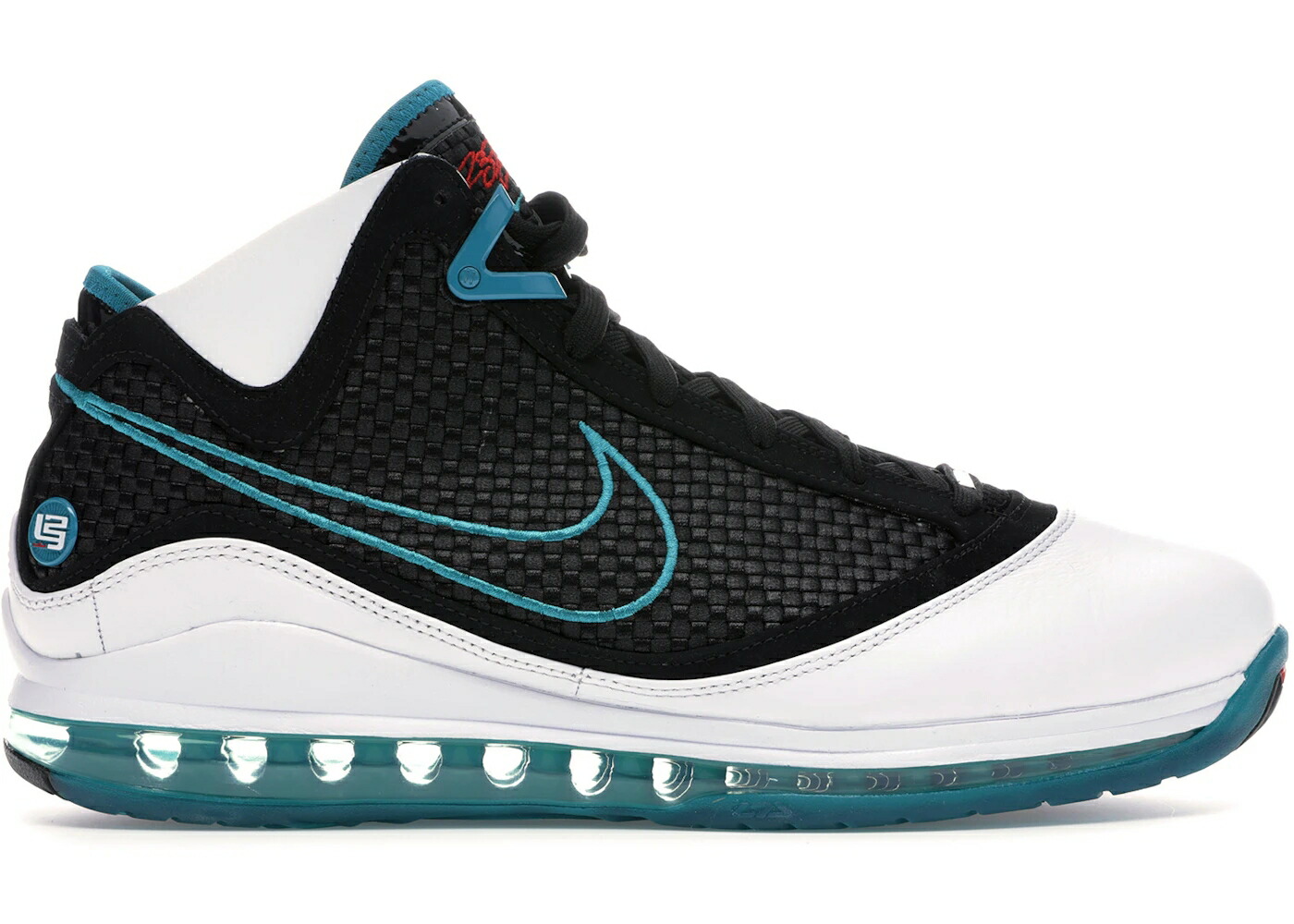 ナイキ レブロン 赤 レッド 白色 ホワイト 黒色 ブラック 青色 ブルー スニーカー メンズ NIKE LEBRON 7 NFW RED CARPET (2019) / WHITE BLACK GLASS BLUE CHALLENGE