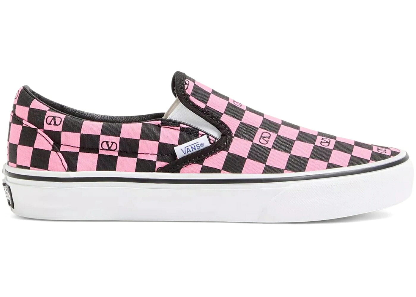 ヴァンズ バンズ 古典派音楽 スリッポン さくら色 スニーカー メンズ VANS CLASSIC SLIP-ON VALENTINO GARAVANI CHECKERBOARD PINK / CHECKERBOARD PINK