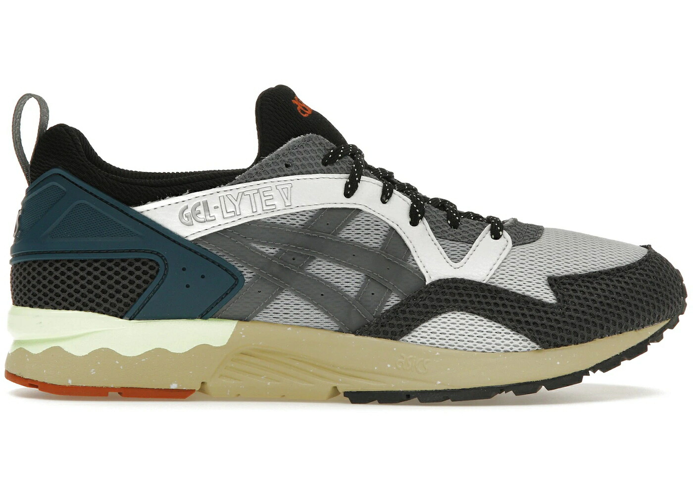 アシックス 先だつもの点火装置 薄墨色 薄墨色 しろがね色 スチール写真 スニーカー メンズ ASICS GEL-LYTE V MATERIAL PLAY GLACIER GREY / GLACIER GREY STEEL GREY