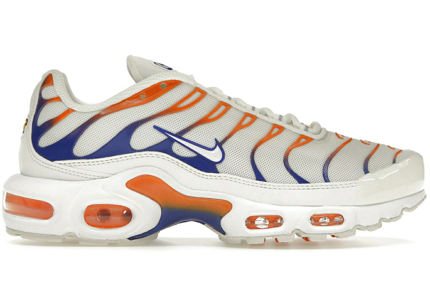 ナイキ マックス ニックス 白いこと 白いこと 青碧 青碧 エアマックスプラス WOMEN\u0027S スニーカー レディース NIKE AIR MAX PLUS KNICKS (WOMEN\u0027S) / SUMMIT WHITE RACER BLUE SAFETY