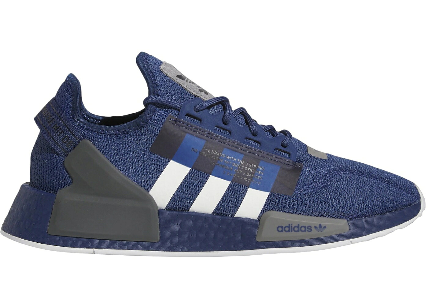 アディダス テック 藍色 インディゴ 白いこと 白いこと 薄墨色 薄墨色 スニーカー メンズ ADIDAS NMD R1 V2 TECH INDIGO CLOUD WHITE GREY THREE / TECH INDIGO CLOUD WHITE GREY