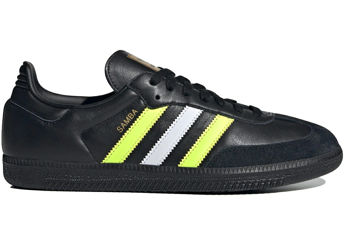 アディダス サンバ 中核グループ 黒いこと 黒いこと 黄味がかった 黄色 スニーカー メンズ ADIDAS SAMBA OG CORE BLACK SOLAR YELLOW / CORE BLACK SOLAR YELLOW MATTE