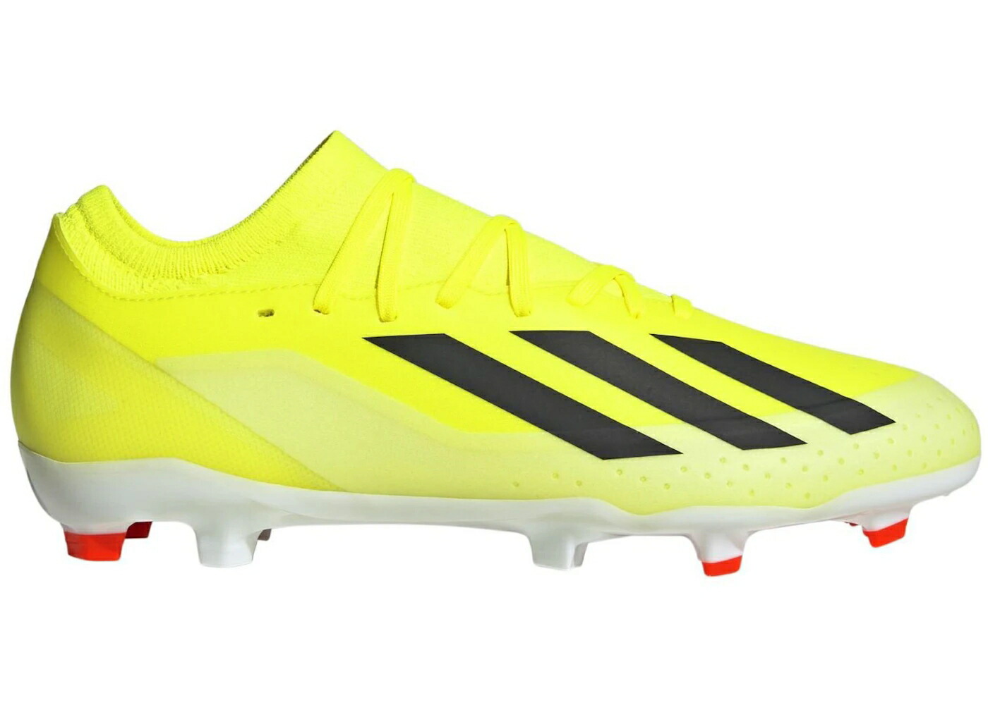 アディダス チーム 黄色 イエロー コア 黒色 ブラック 白色 ホワイト スニーカー メンズ ADIDAS CRAZYFAST LEAGUE FG TEAM SOLAR YELLOW CORE BLACK CLOUD WHITE / TEAM SOLAR YELLOW 2 CORE BLACK