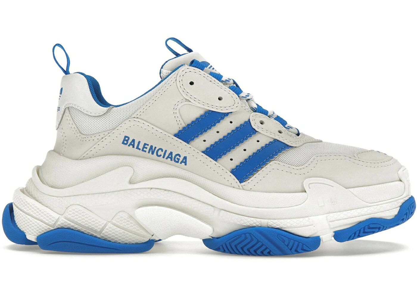 バレンシアガ アディダス 白いこと 白いこと 青み 青色 WOMEN\u0027S スニーカー レディース BALENCIAGA X ADIDAS TRIPLE S WHITE BLUE (WOMEN\u0027S) / WHITE WHITE BLUE