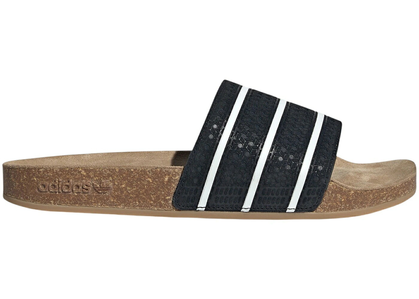 アディダス アディレッタ コア 黒色 ブラック 白色 ホワイト スニーカー メンズ ADIDAS ADILETTE SLIDES CORE BLACK WHITE GUM / CORE BLACK CORE WHITE GUM