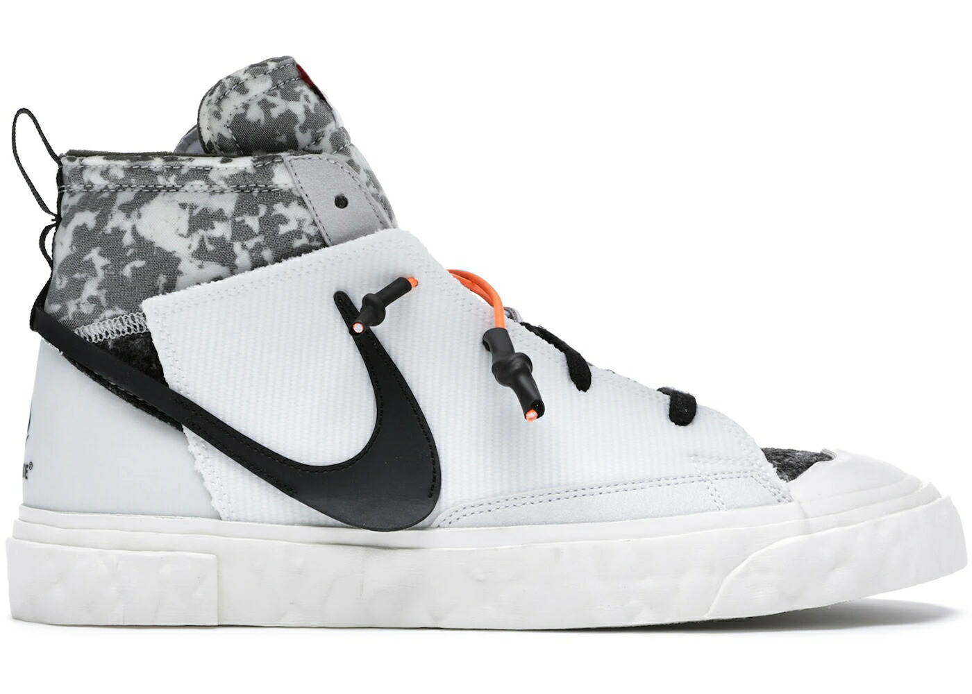 ナイキ ブレイザー ミッド 白いこと 白いこと 薄墨色 薄墨色 スニーカー メンズ NIKE BLAZER MID READYMADE WHITE / WHITE VAST GREY VOLT TOTAL