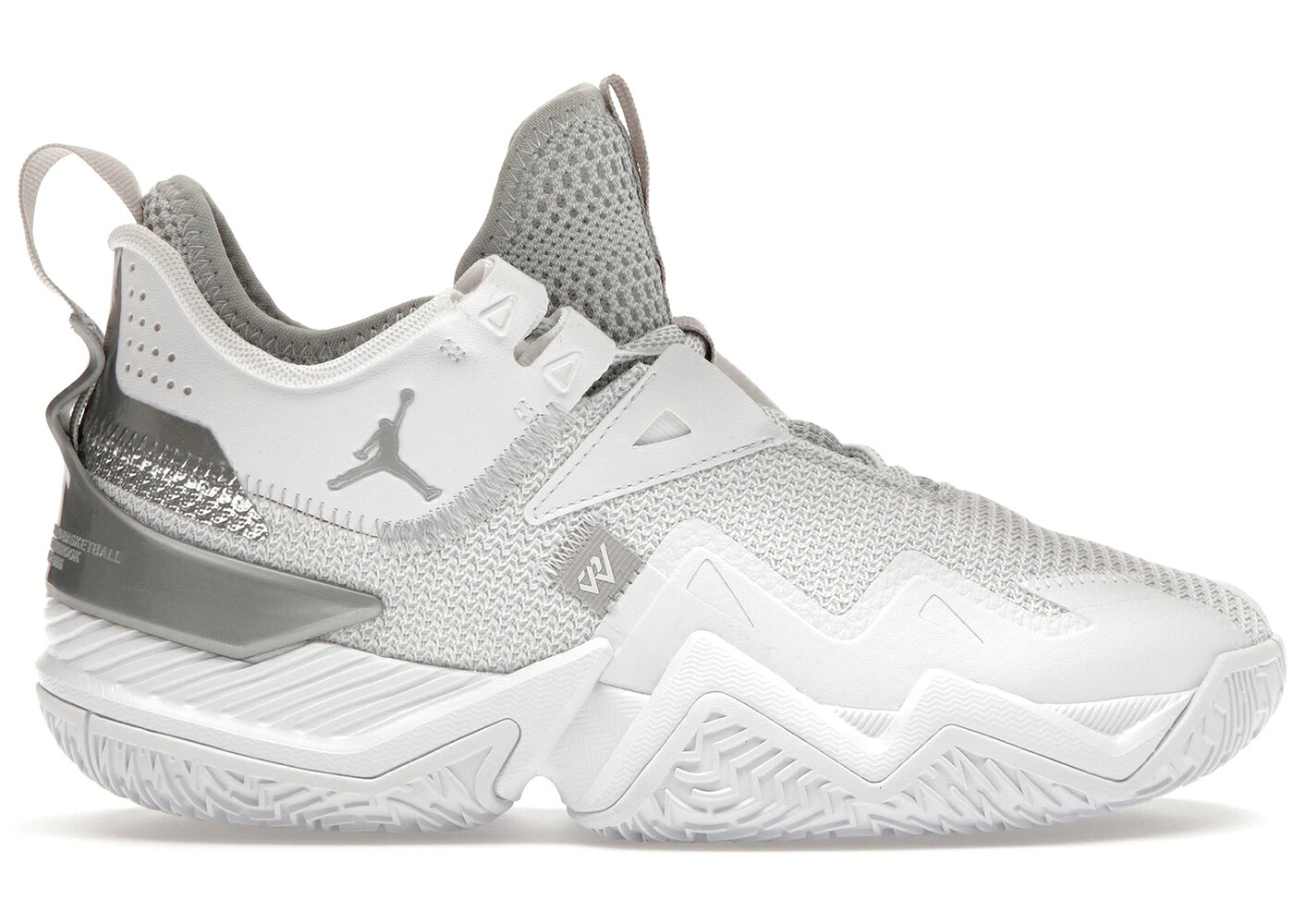 ナイキ ジョーダン ウェストブルック 白色 ホワイト 銀色 シルバー スニーカー メンズ JORDAN WESTBROOK ONE TAKE WHITE METALLIC SILVER / WHITE WHITE METALLIC SILVER