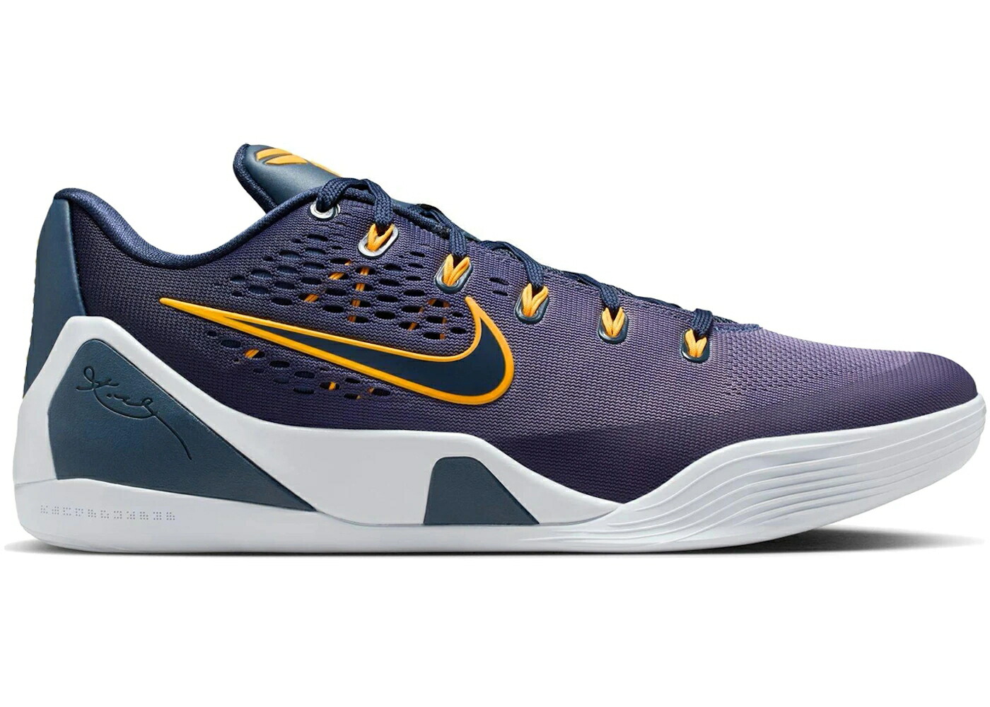ナイキ コービー プロトロ サンダー 青色 ブルー レーザー 橙 オレンジ スニーカー メンズ NIKE KOBE 9 EM LOW PROTRO FADE / THUNDER BLUE LASER ORANGE