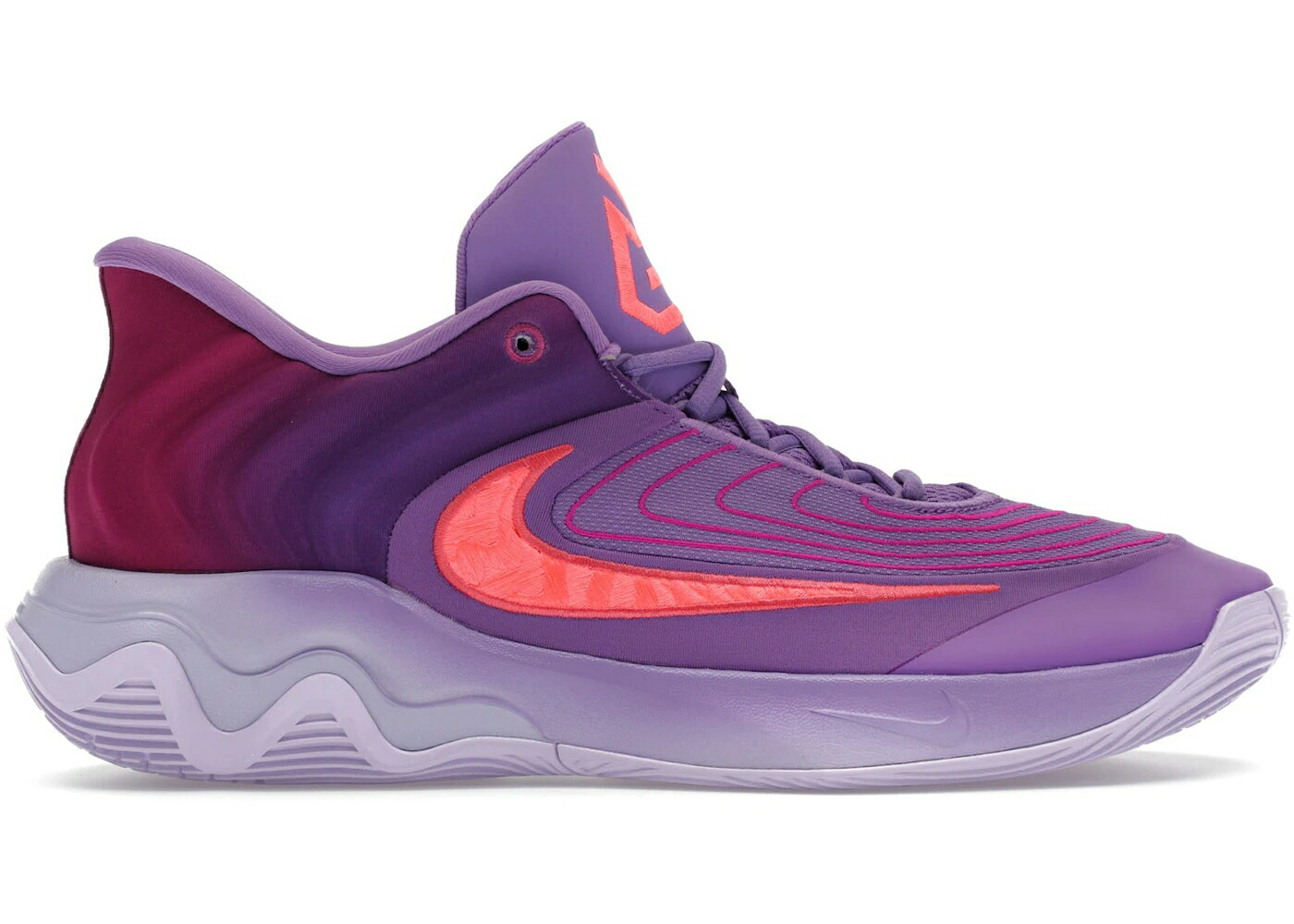 ナイキ 黒色 ブラック スニーカー メンズ NIKE GIANNIS IMMORTALITY 4 BLACK RASPBERRY / BLACK RASPBERRY HOT PUNCH HOT