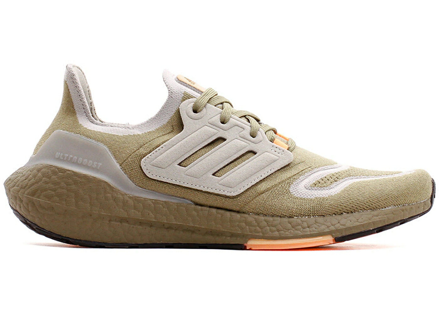 アディダス ウルトラ ブースト 緑 グリーン 橙 オレンジ メタル 灰色 グレー ウルトラブースト スニーカー メンズ ADIDAS ULTRA BOOST 22 ORBIT GREEN BEAM ORANGE / ORBIT GREEN METAL GREY BEAM