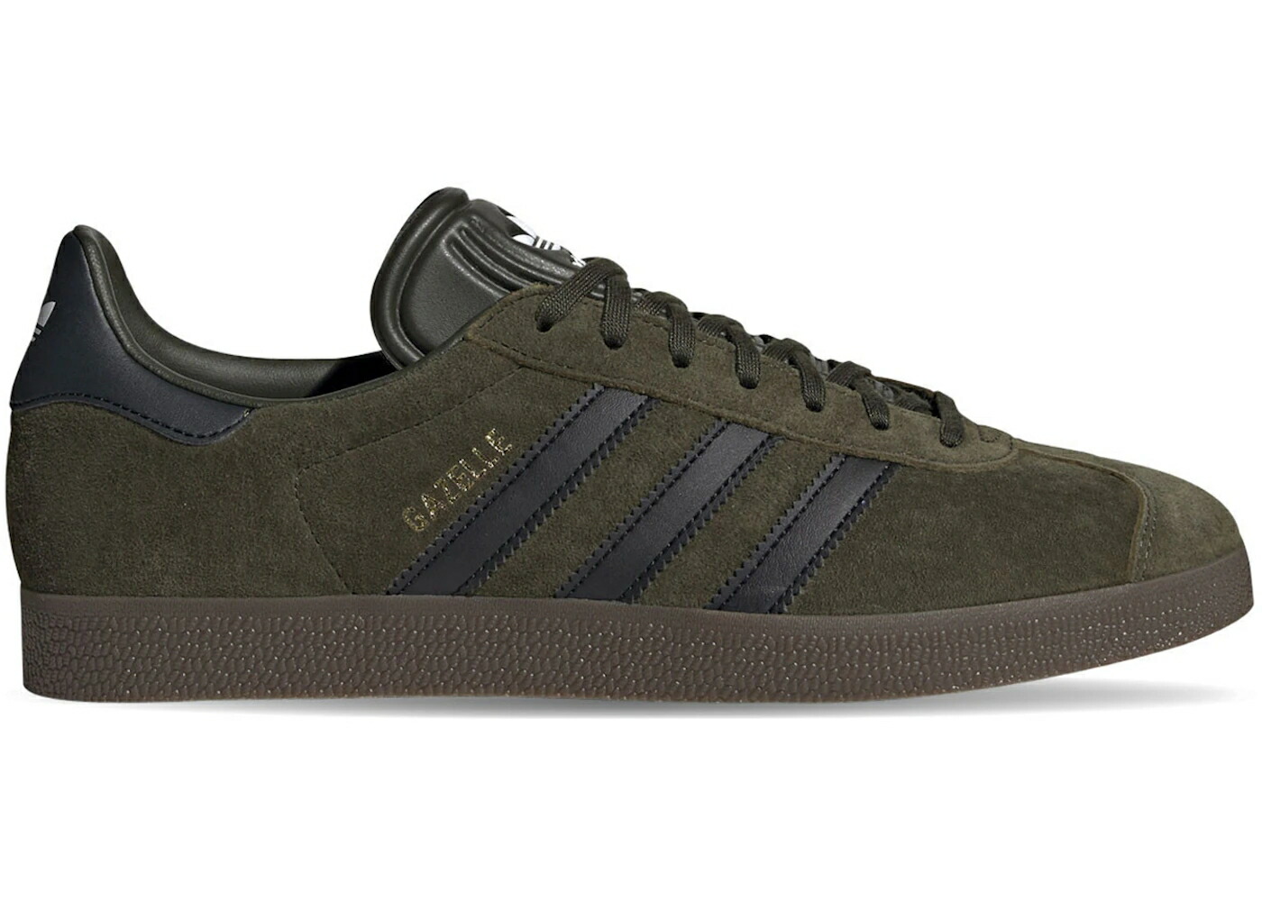 アディダス ガゼル ナイト カーゴ 黒色 ブラック コア スニーカー メンズ ADIDAS GAZELLE NIGHT CARGO BLACK / NIGHT CARGO CORE BLACK GUM 5