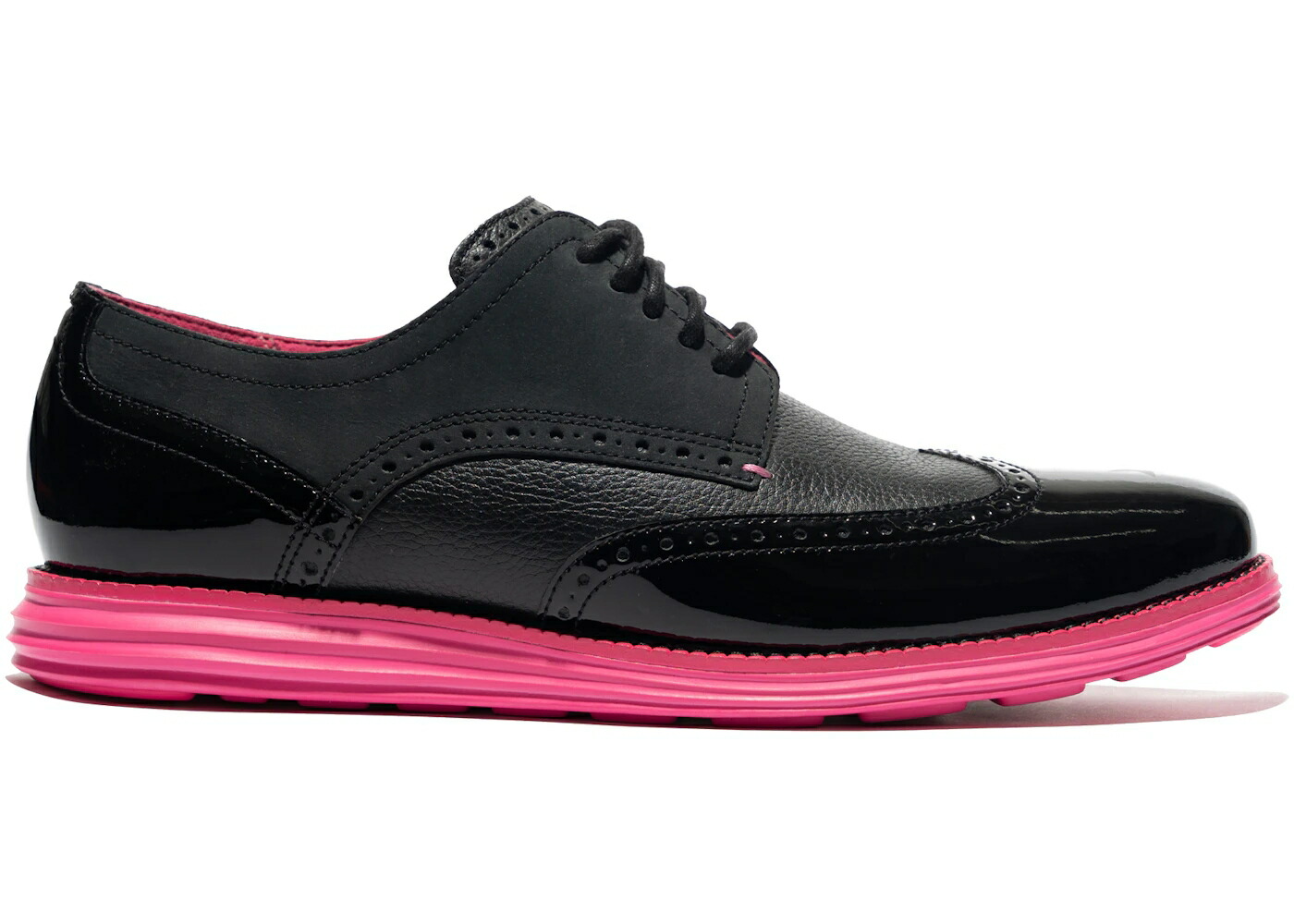 電話を掛けるハーン 黒いこと 黒いこと サクラ色 スニーカー メンズ COLE HAAN COLE HAAN ORIGINALGRAND WINGTIP PHANTACI / BLACK PINK