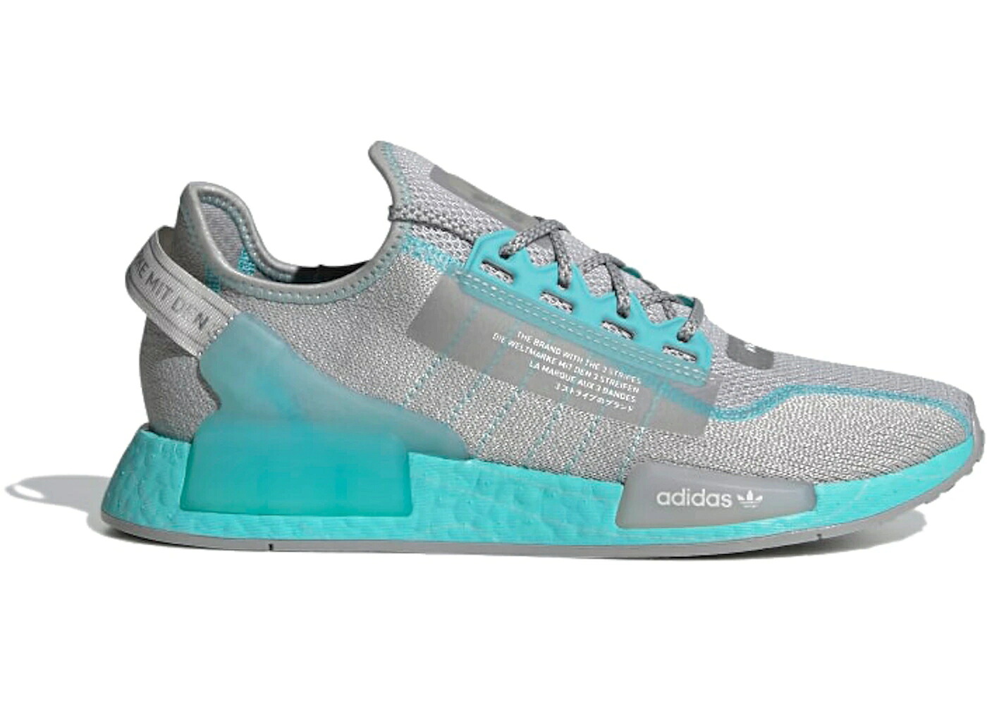 アディダス アクア 薄墨色 薄墨色 スニーカー メンズ ADIDAS NMD R1 V2 PULSE AQUA / GREY ONE PULSE AQUA GREY TWO
