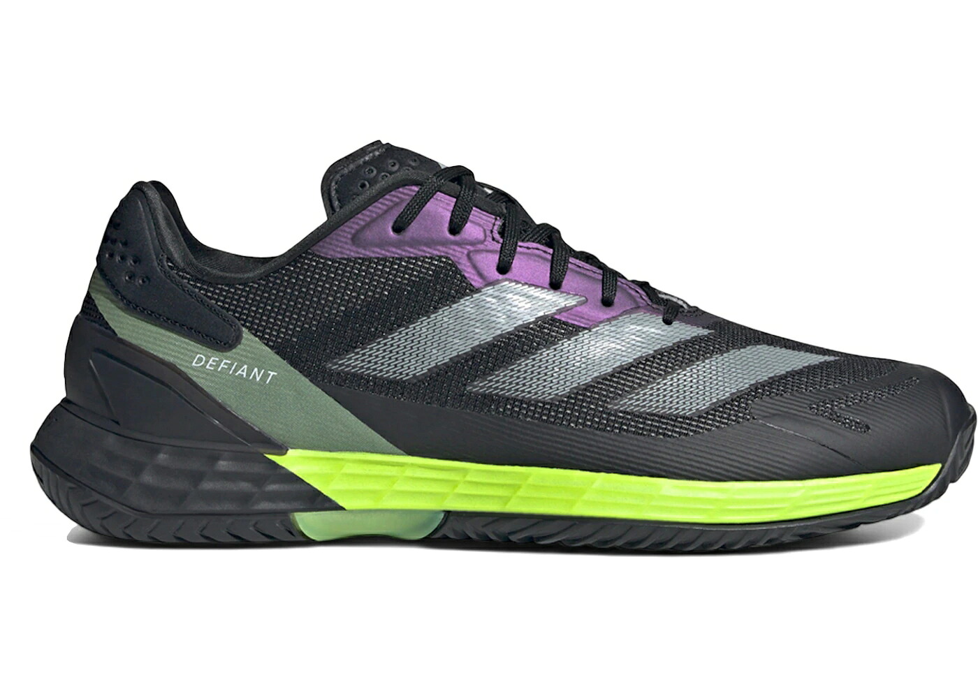 アディダス スピード 黒色 ブラック コア スニーカー メンズ ADIDAS DEFIANT SPEED 2 BLACK LUCID LEMON / CORE BLACK LUCID LEMON IRON
