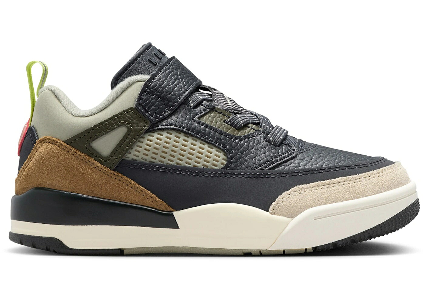 ナイキ ジョーダン カーゴ カーキ ワイルド ジュニア キッズ JORDAN SPIZIKE LOW ANTHRACITE MANGO CARGO KHAKI (PS) / ANTHRACITE LIGHT WILD MANGO ベビー マタニティ スニーカー
