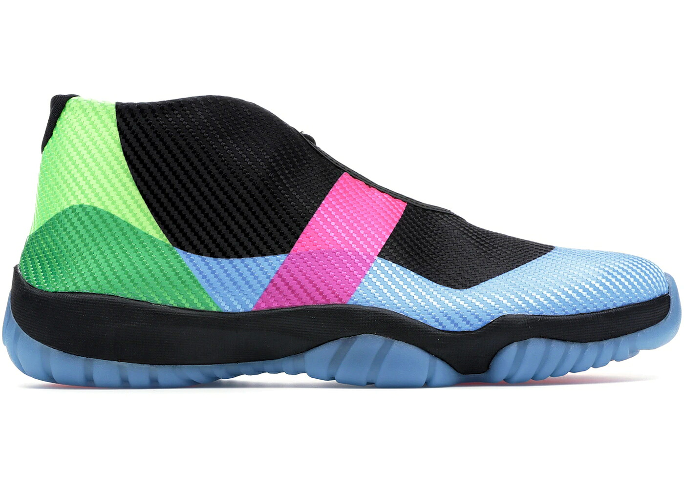ナイキ ジョーダン 黒色 ブラック 青色 ブルー ピンク スニーカー メンズ JORDAN FUTURE QUAI 54 (2018) / BLACK BLACK UNIVERSITY BLUE PINK