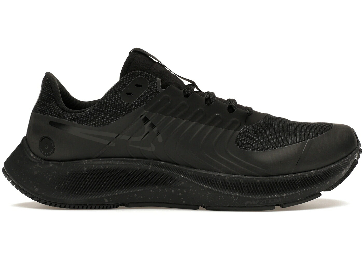 ナイキ ズーム ペガサス 黒色 ブラック 灰色 グレー ズームペガサス スニーカー メンズ NIKE AIR ZOOM PEGASUS 38 SHIELD TRIPLE BLACK / BLACK BLACK ANTHRACITE IRON GREY