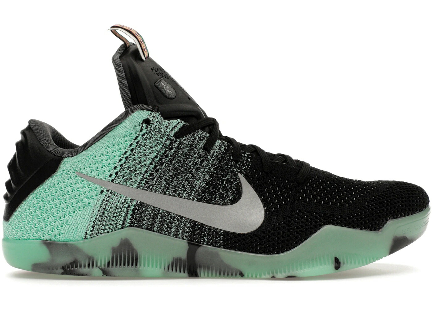 ナイキ コービー エリート 緑 グリーン 黒色 ブラック スニーカー メンズ NIKE KOBE 11 ELITE LOW ALL-STAR (2016) / GREEN GLOW BLACK PERSIAN