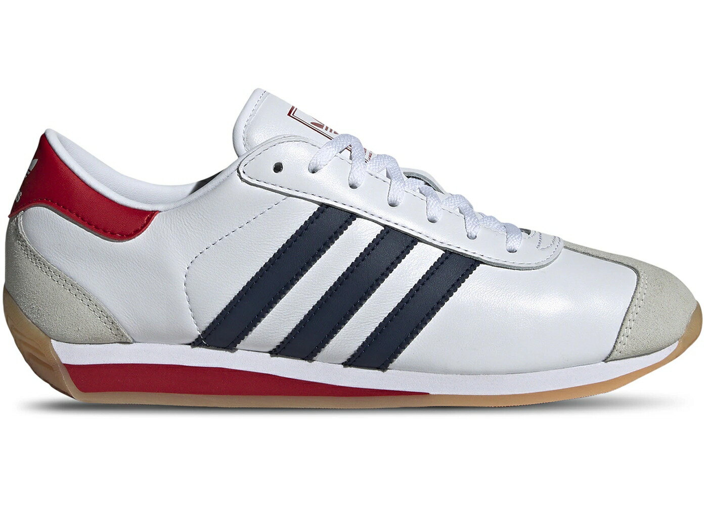 アディダス カントリー 白色 ホワイト ナイト 藍色 インディゴ スニーカー メンズ ADIDAS COUNTRY II WHITE NIGHT INDIGO SCARLET / CLOUD WHITE NIGHT INDIGO BETTER
