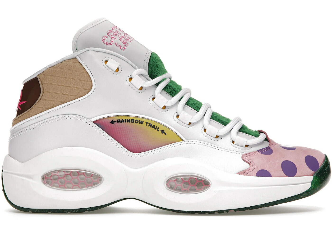 リーボック 問い合わせ ミッド 白いこと 白いこと 緑 緑であること クエスチョンミッド スニーカー メンズ REEBOK QUESTION MID CANDY LAND / WHITE PIXIE GREEN GOAL GREEN
