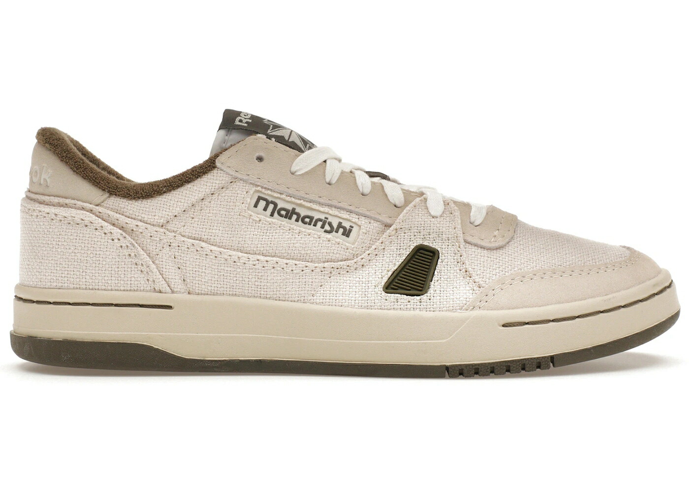 リーボック 厚地の外套 白いこと 白いこと 正規陸軍 スニーカー メンズ REEBOK LT COURT MAHARISHI ALABASTER / FOOTWEAR WHITE ALABASTER ARMY