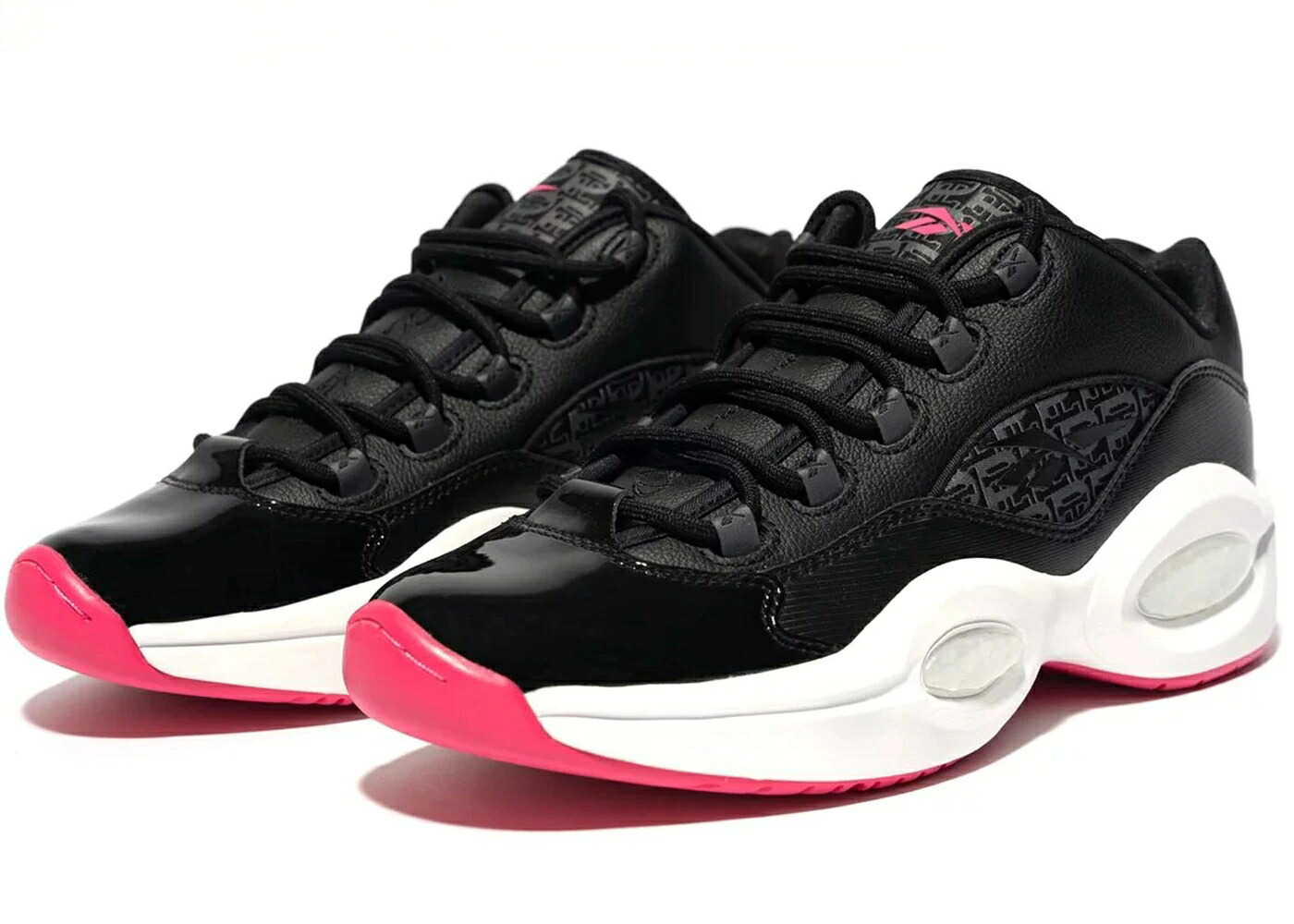 リーボック 問い合わせ 中核グループ 黒いこと 黒いこと サクラ色 スニーカー メンズ REEBOK QUESTION LOW PHANTACI OBSCURE LUXURY / CORE BLACK PURSUIT PINK FOOTWEAR