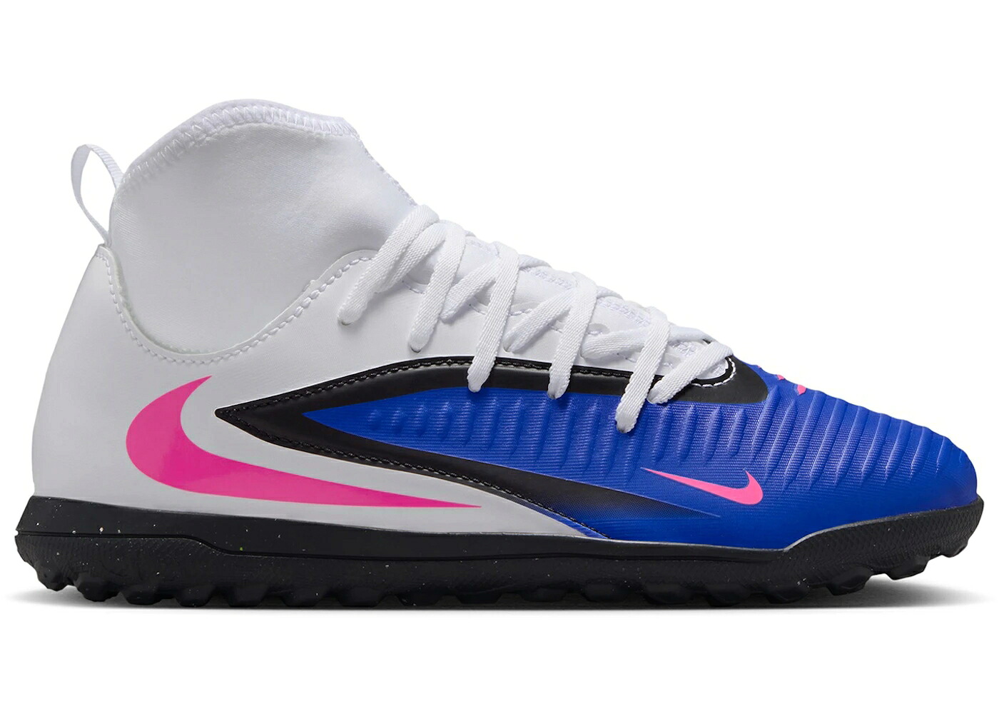 ナイキ ハイ クラブ 青色 ブルー 白色 ホワイト ピンク ブラスト ジュニア キッズ NIKE PHANTOM 6 HIGH CLUB TF ATTACK PACK (GS) / RACER BLUE WHITE PINK BLAST ベビー マタニティ スニーカー|スニケス