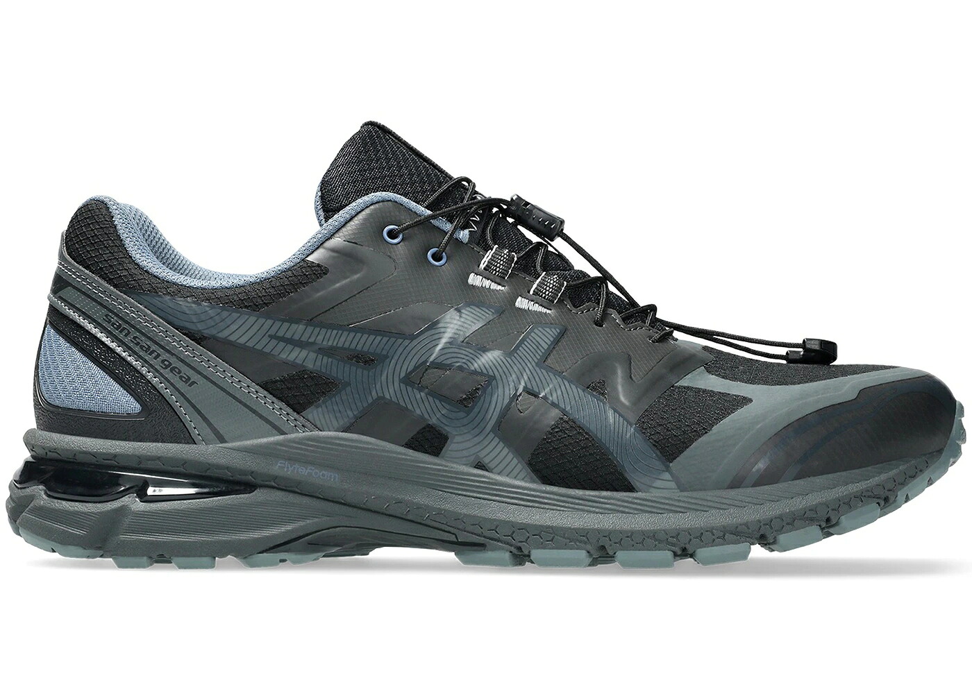 アシックス 歯車 薄墨色 薄墨色 紫 相撲取り草 緑 緑であること スニーカー メンズ ASICS GEL-TERRAIN SAN GEAR GREY VIOLET / GREY VIOLET JOLLY GREEN