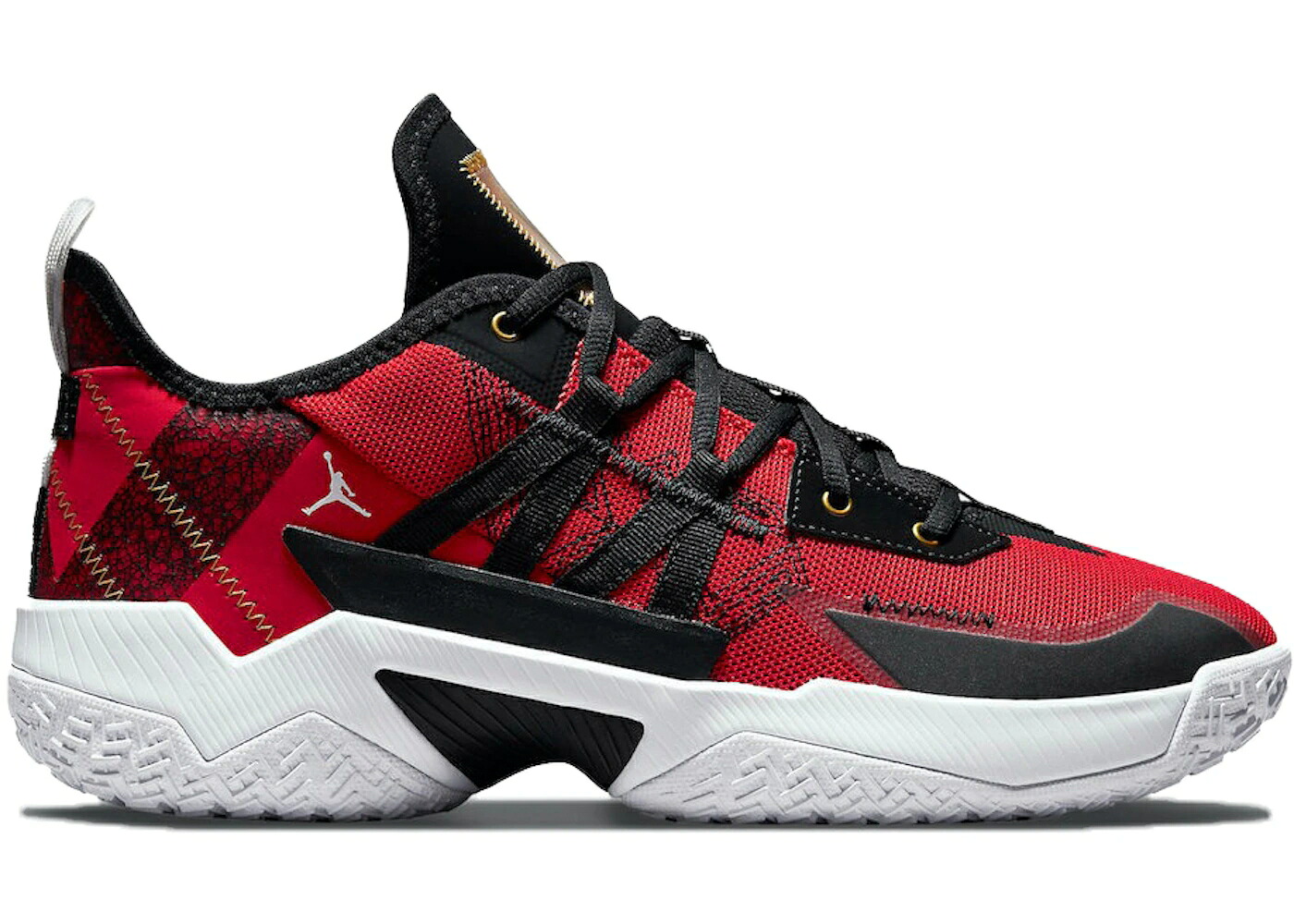 ナイキ ジョーダン ウェストブルック 黒色 ブラック 赤 レッド 白色 ホワイト スニーカー メンズ JORDAN WESTBROOK ONE TAKE II BLACK RED / BLACK RED WHITE