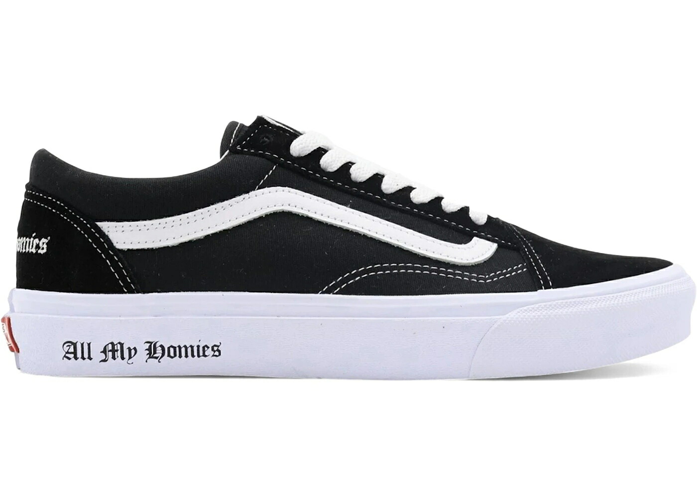 ヴァンズ バンズ 黒色 ブラック 白色 ホワイト オールドスクール スニーカー メンズ VANS OLD SKOOL ALL MY HOMIES / BLACK WHITE