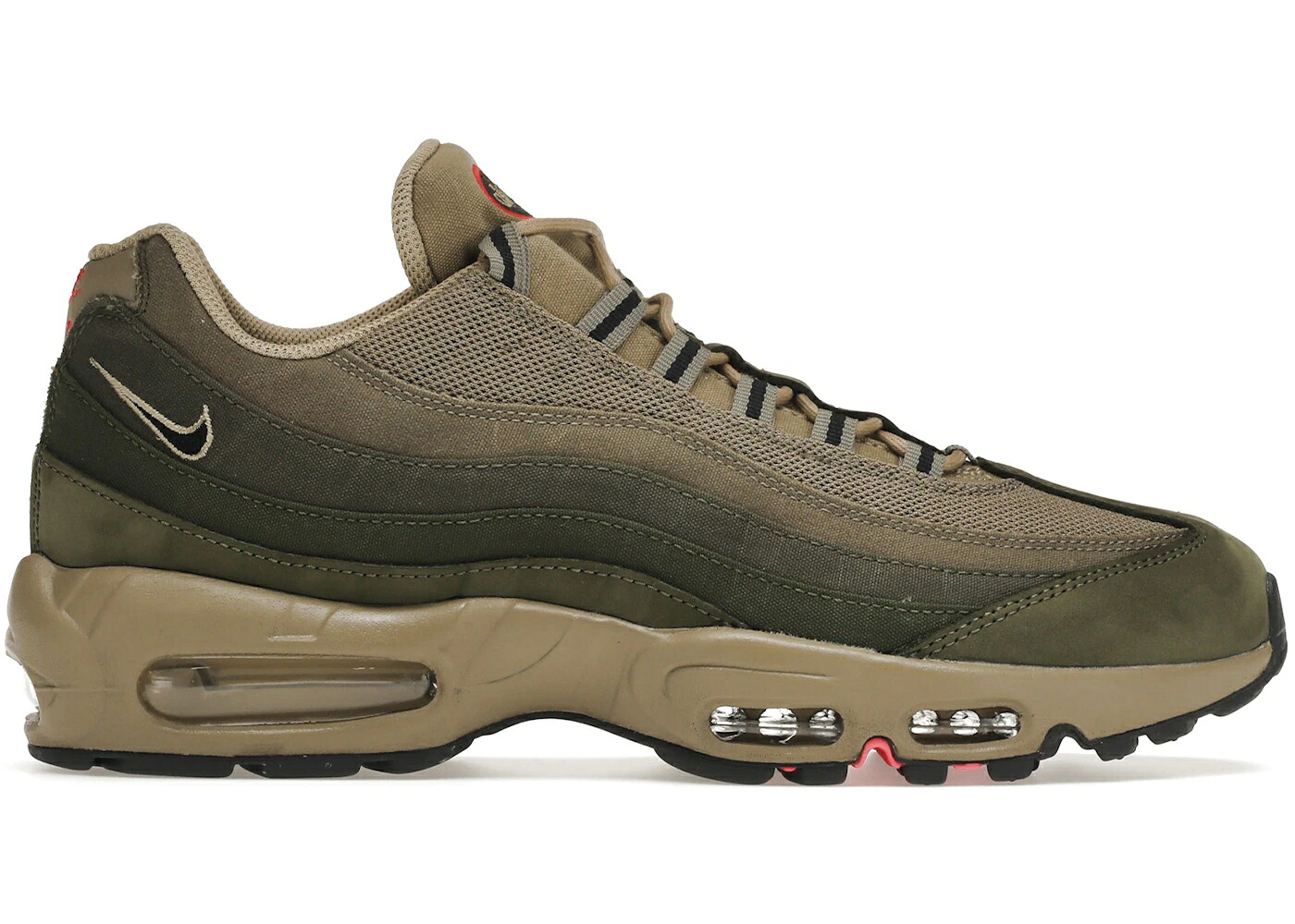 ナイキ マックス オリーブ 黒いこと 黒いこと 緑 緑であること 大気圏マックス スニーカー メンズ NIKE AIR MAX 95 MATTE OLIVE / MEDIUM OLIVE BLACK ROUGH GREEN