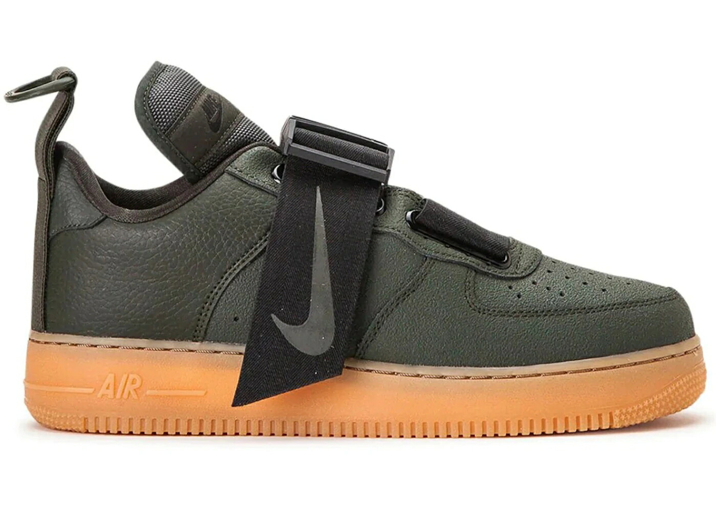 ナイキ 黒色 ブラック 茶色 ブラウン エアフォース スニーカー メンズ NIKE AIR FORCE 1 UTILITY SEQUOIA / SEQUOIA BLACK GUM MEDIUM BROWN