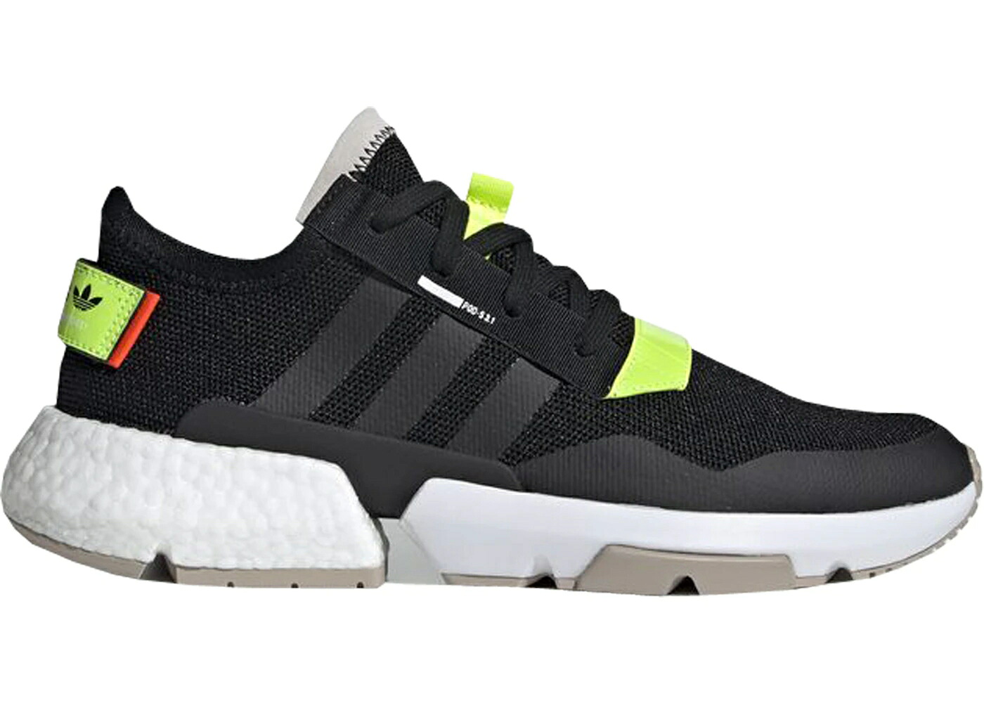 アディダス コア 黒色 ブラック 黄色 イエロー PODS3.1 スニーカー メンズ ADIDAS POD-S3.1 TRAFFIC WARDEN / CORE BLACK SOLAR YELLOW FOOTWEAR