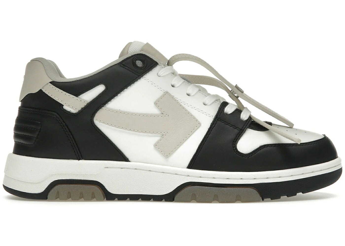オフホワイト 黒色 ブラック ベージュ スニーカー メンズ OFF-WHITE OUT OF OFFICE OOO LOW TOPS BLACK BEIGE / BEIGE BLACK｜スニケス 63,250円