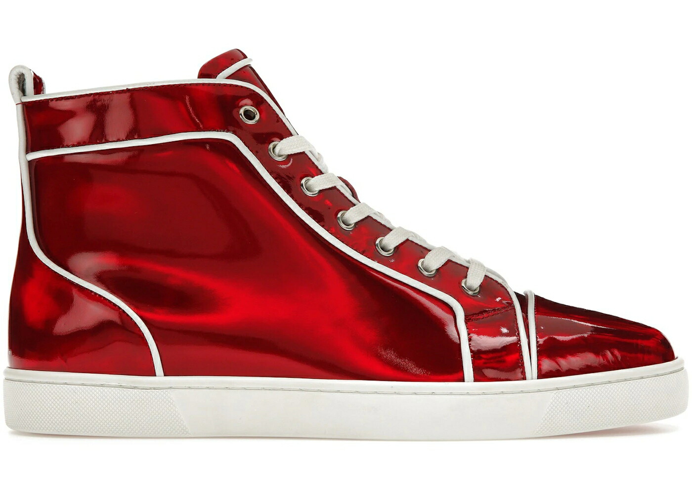 クリスチャンルブタン ミッド 赤 レッド パテント 白色 ホワイト スニーカー メンズ CHRISTIAN LOUBOUTIN CHRISTIAN LOUBOUTIN LOUIS ORLATO MID RED PATENT PSYCHIC / RED WHITE