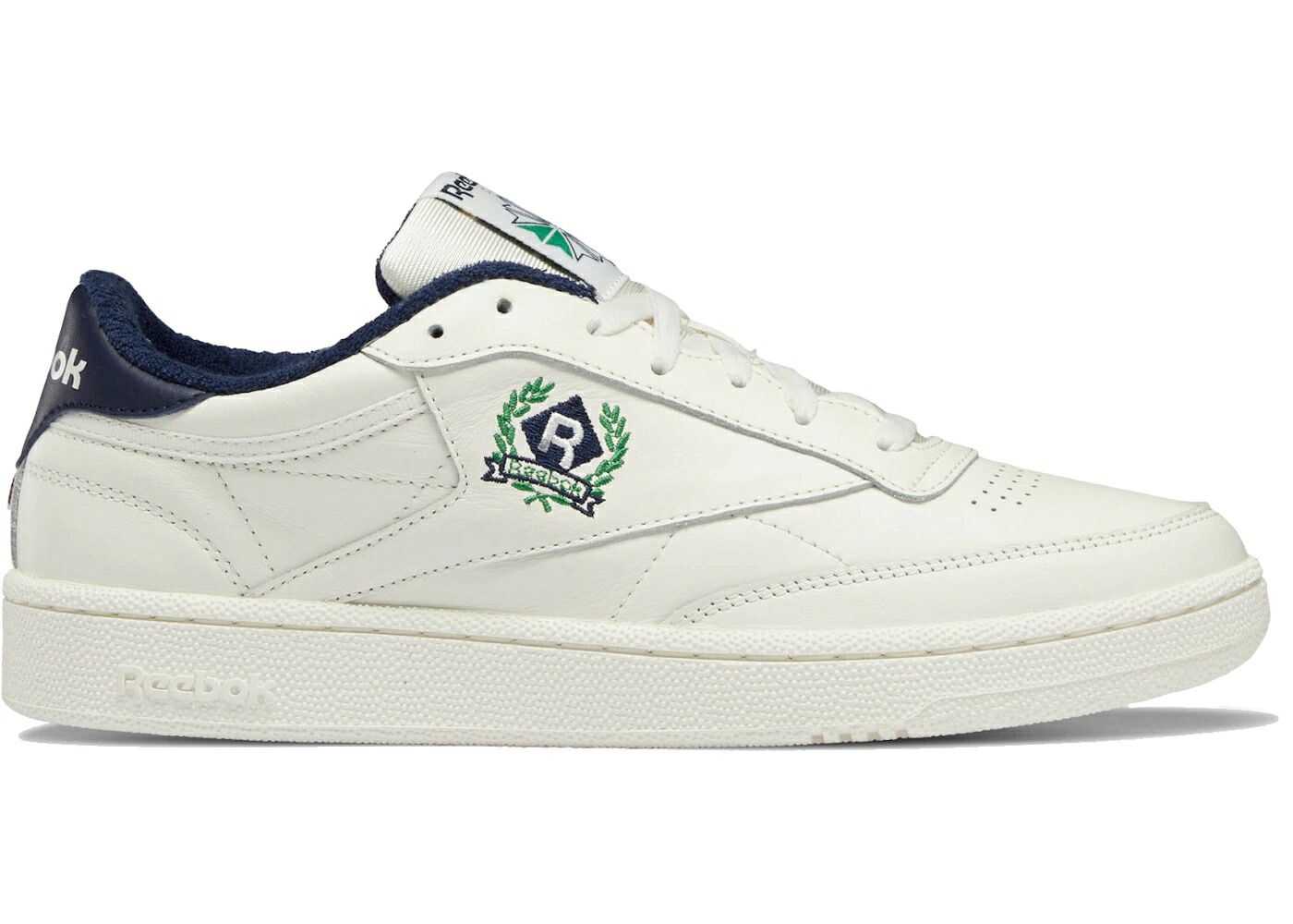 リーボック クラブ 紺色 ネイビー スニーカー ユニセックス REEBOK CLUB C 85 CREST CHALK NAVY / CHALK CHALK VECTOR NAVY メンズ｜スニケス