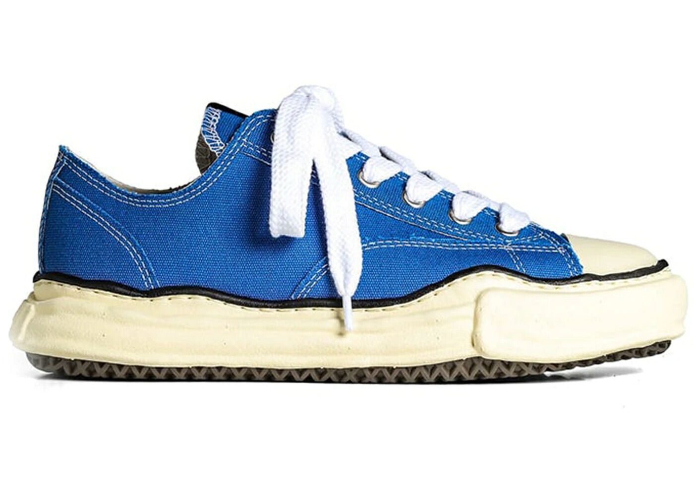 メゾン ミハラヤスヒロ 青色 ブルー スニーカー メンズ MAISON MIHARA YASUHIRO MAISON MIHARA YASUHIRO PETERSON VL OG SOLE CANVAS LOW CL BLUE / CL BLUE|スニケス