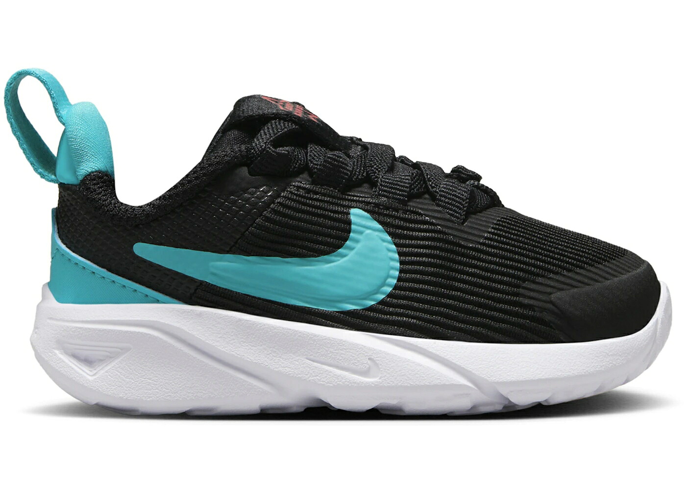 ナイキ 黒色 ブラック クリムゾン 白色 ホワイト ジュニア キッズ NIKE STAR RUNNER 4 BLACK BRIGHT CRIMSON WHITE DUSTY CACTUS (TD) / BLACK BRIGHT CRIMSON WHITE DUSTY｜スニケス