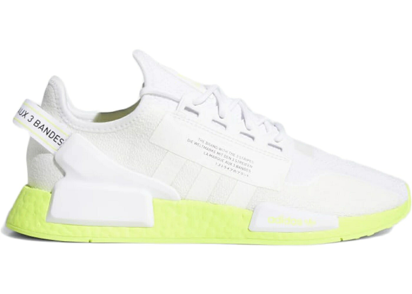 アディダス 白色 ホワイト コア NMD_R1 スニーカー メンズ ADIDAS V2 CLOUD WHITE NEON / CLOUD WHITE CLOUD WHITE CORE|スニケス
