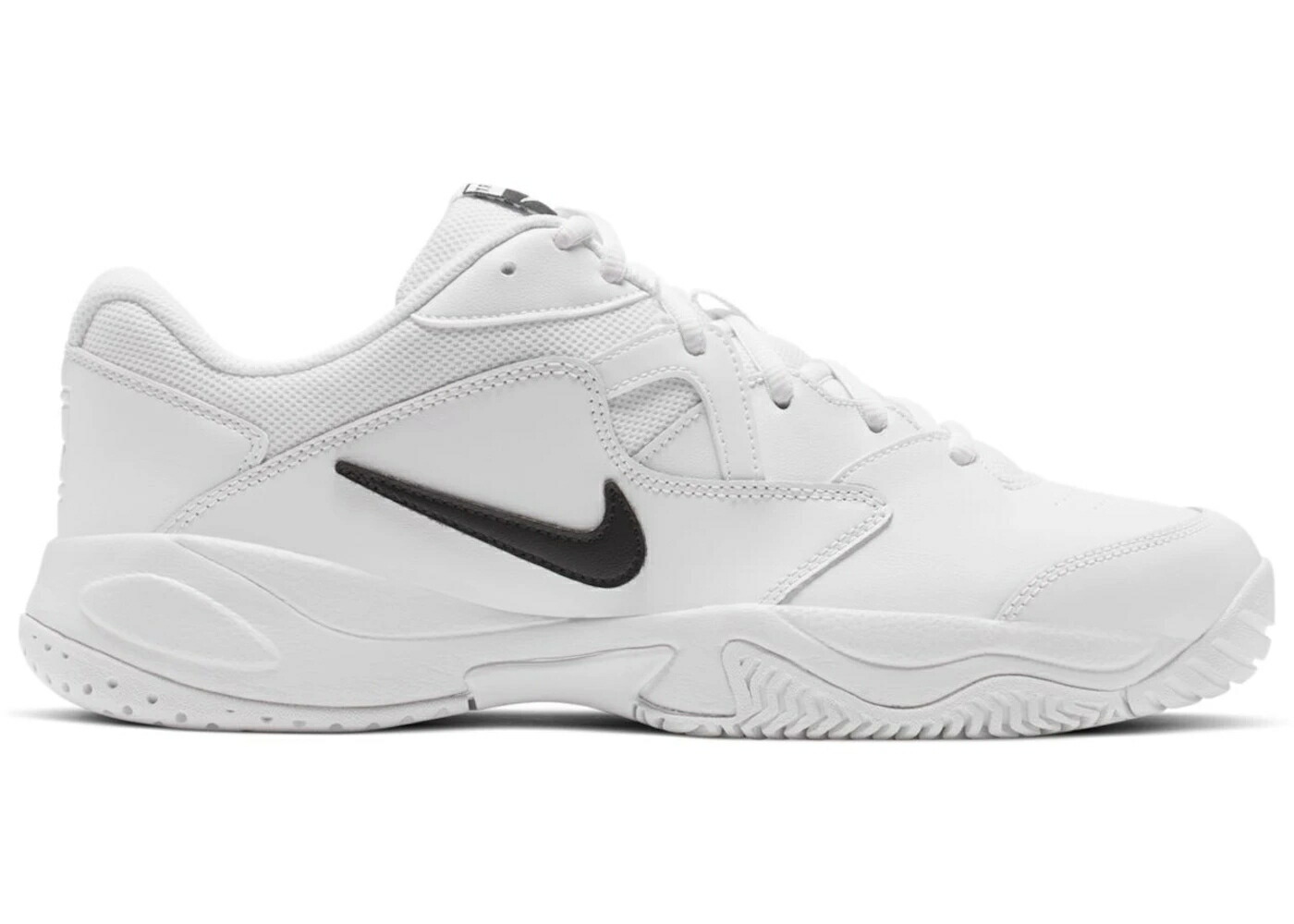 ナイキ 厚地の外套 ともし火 白いこと 白いこと 黒いこと 黒いこと スニーカー メンズ NIKE COURT LITE 2 WHITE / WHITE BLACK WHITE